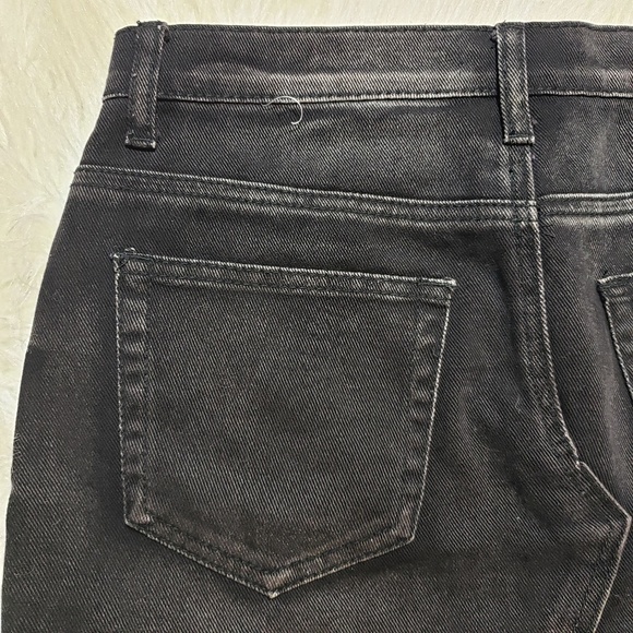 Lace Up High Rise Distressed Denim Skirt F21 M - Picture 5 of 7